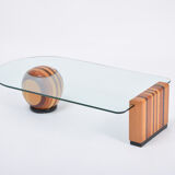 Table basse italienne des années 1970 par Massimo et Lella Vignelli pour Casigliani