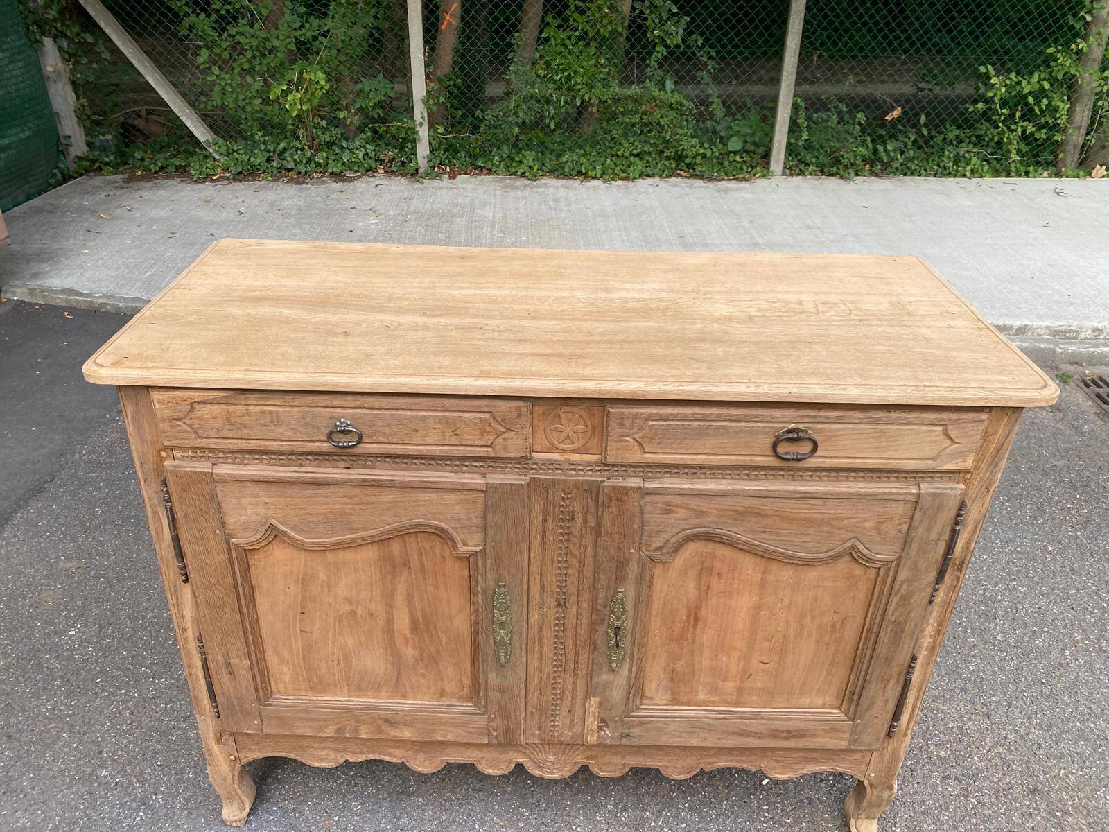 Louis XV sideboard renovated in solid oak, 18th century