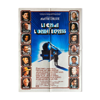 Cinema poster "The Crime of the Orient Express" Agatha Christie 60x80cm 1974