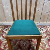 Set of 6 1950s beech chairs.