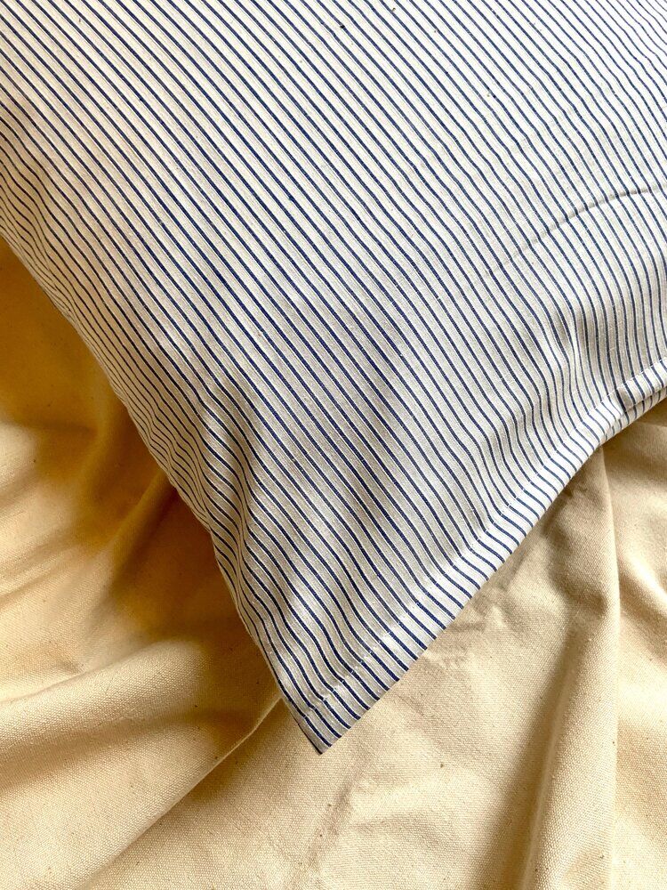 Striped cotton sail cushion 40 cm