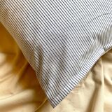 Cushion in striped cotton sail 40 cm
