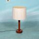 Lampe de table vintage design danois en teck Domus