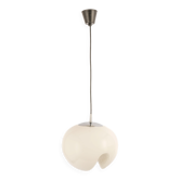 Opaline glass pendant lamps by Peill & Putzler, Germany, 1970s