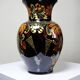 Vintage large vase from the 60s-70s, Hungarian MHV, in hand-painted glazed ceramic.