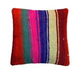 Housse de coussin kilim turc vintage, 40 x 40 cm