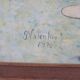 Oil painting still life signed and dated, painted on board with frame B8