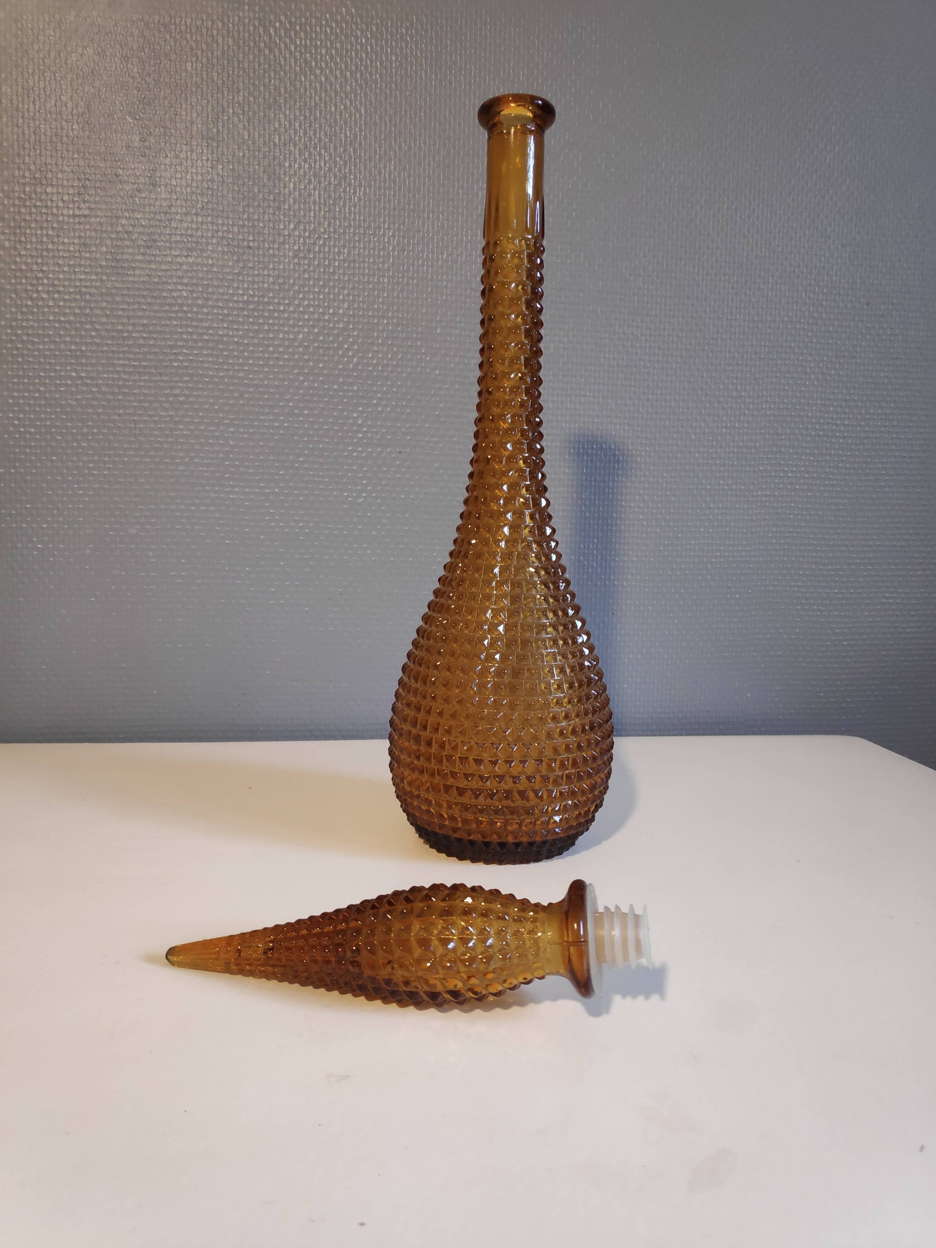 Italian amber empta decanter