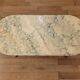 Coffee table in gilded bronze and marble