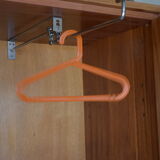Parisian wardrobe in natural blond mahogany from the 1960s
