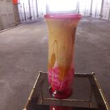 LARGE BIOT BLOWN GLASS VASE, SABA FRERES