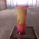 LARGE BIOT BLOWN GLASS VASE, SABA FRERES