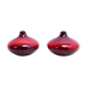 Duo of glass soliflores
