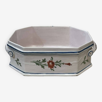 Octagonal earthenware planter from the early 20th century