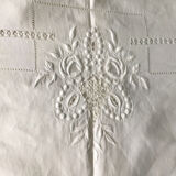 Antique embroidered sheet
