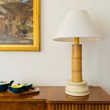 Lampe de table en bambou, RCM 1867 Italie, années 1970