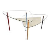 Italian Arlecchino Side Table in Glass by Edoardo Paoli for Vitrex