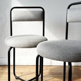 Pair of tubular chairs from the 60s
