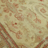 Hand-Knotted Anatolian One of a Kind 1970s 263 cm x 361 cm Beige Wool Carpet