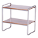 Table d'appoint Bauhaus tchèque en noyer et acier chromé, années 1930