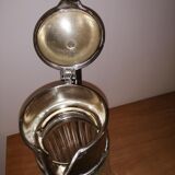 Large sharpener in molded glass and silver metal