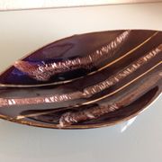 Empty pocket in chocolate color cermal by Jasba / vintage 60s-70s