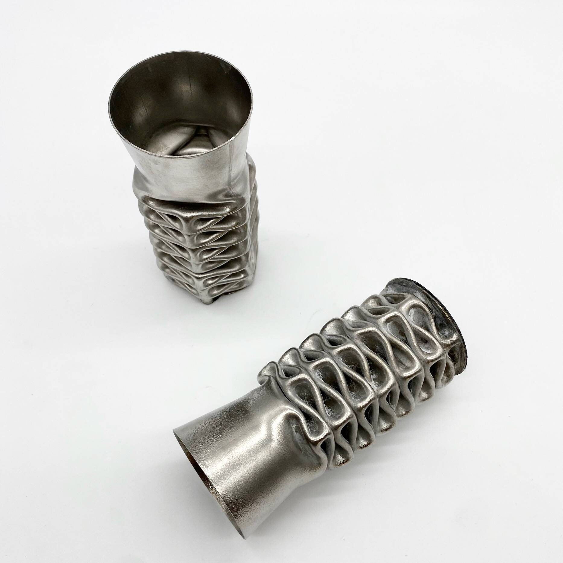 Pair of “compression” vases by jacques moniquet – 1970s