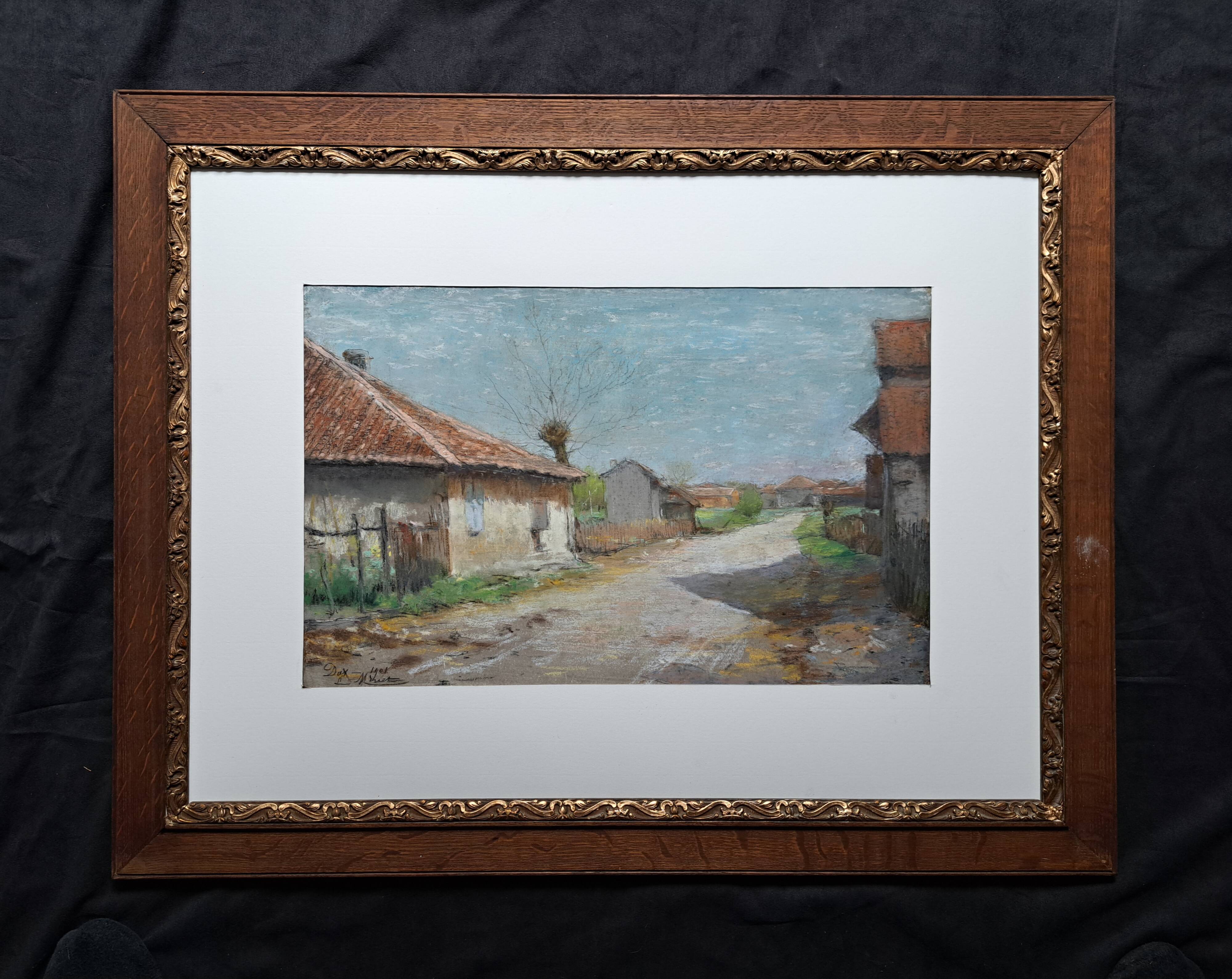 Impressionist painting - dry pastel, Normandy school Louis Minet
