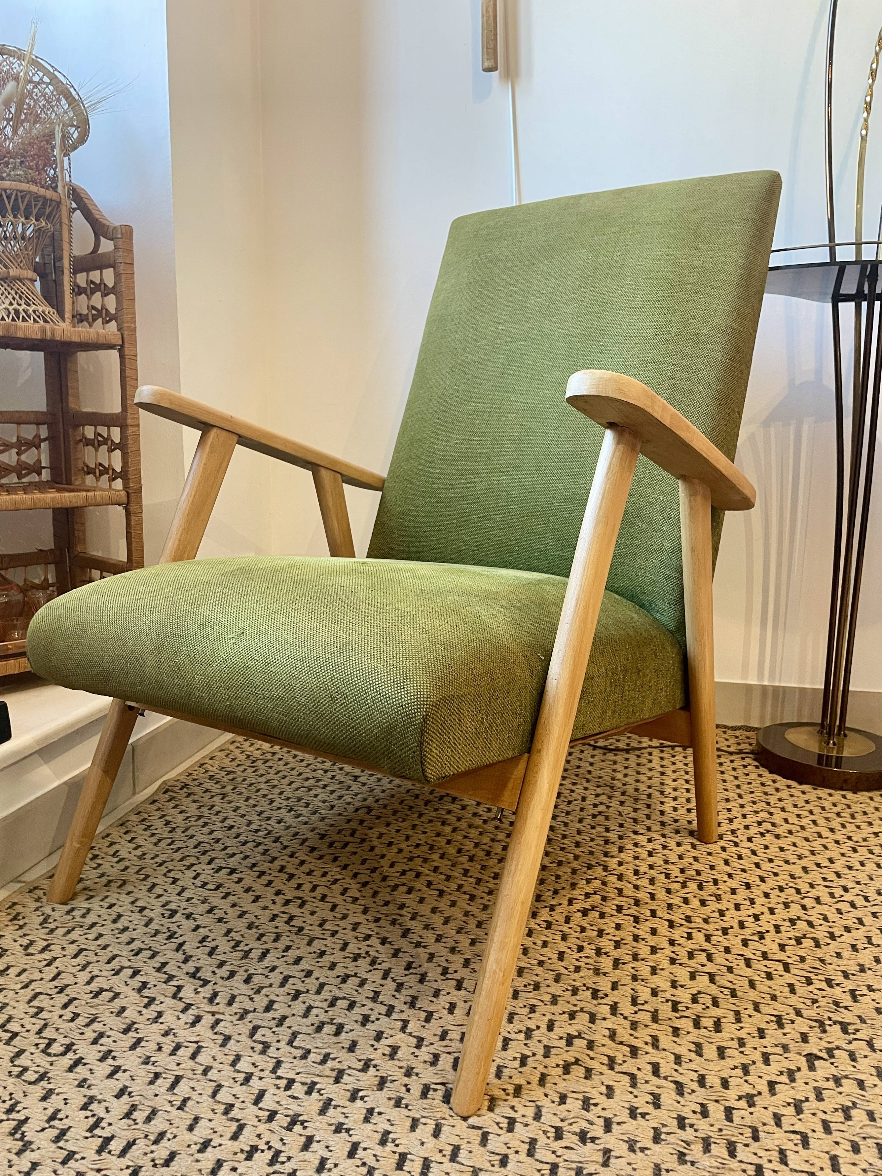 Fauteuil scandinave vintage années 50/60