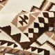 Tapis Kilim marron et crème 3x8, 86x252 cm