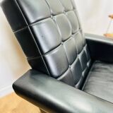 Fauteuil skaï noir