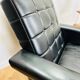 Fauteuil skaï noir