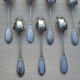 10 small silver-plated metal spoons SF Saglier Frères
