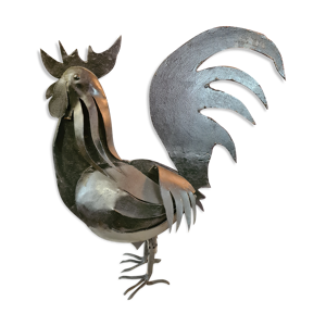 Coq en métal deco jardin
