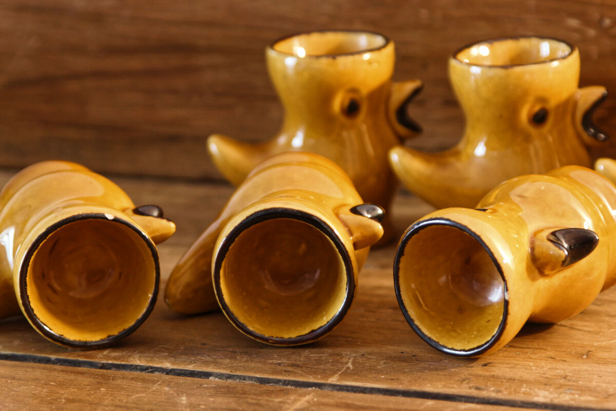 Set of 6 chicken cockerels