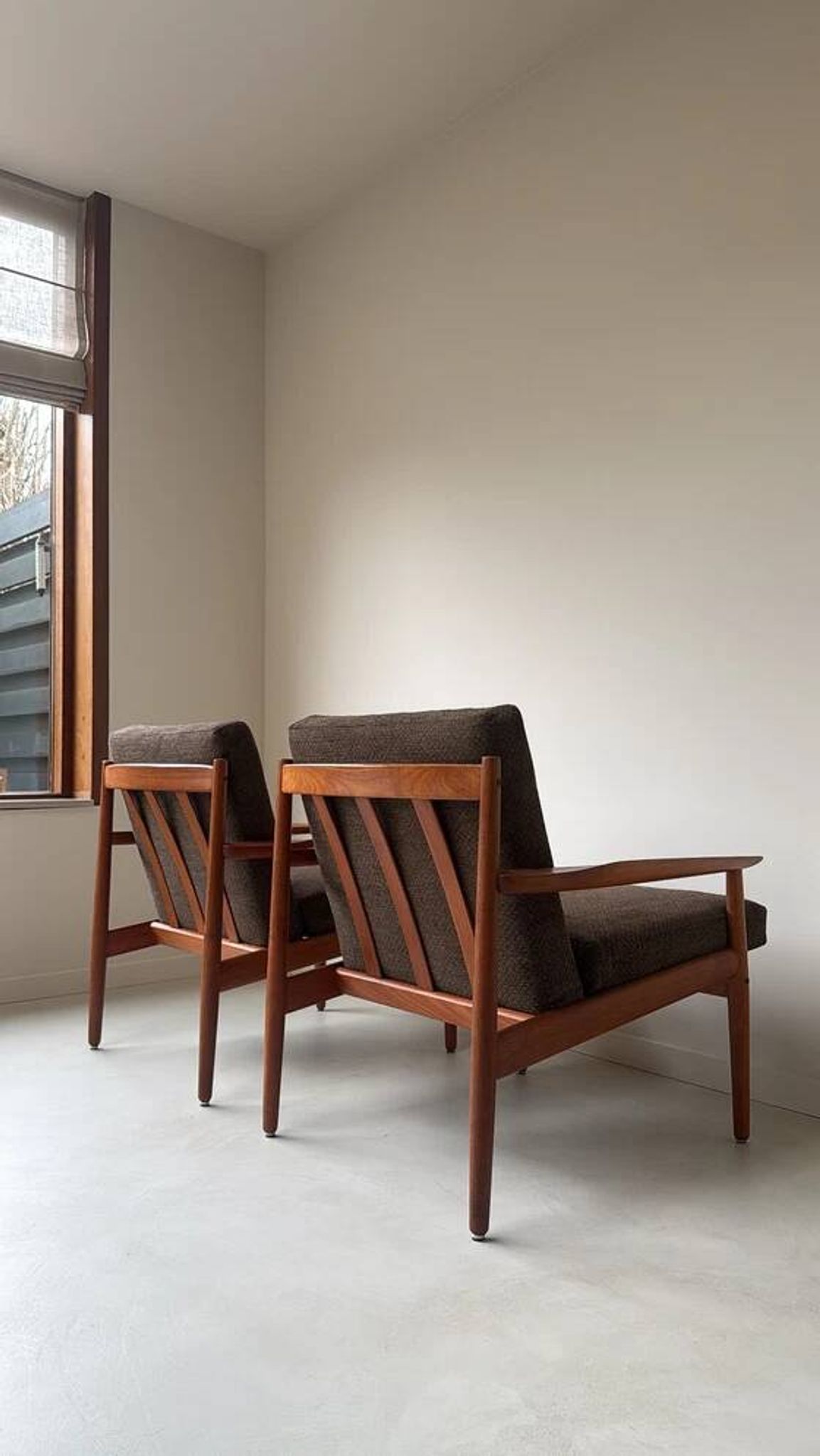 2 Vintage teak armchairs by Arne Vodder for Glostrup from Denmark