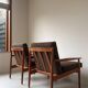 2 Vintage teak armchairs by Arne Vodder for Glostrup from Denmark