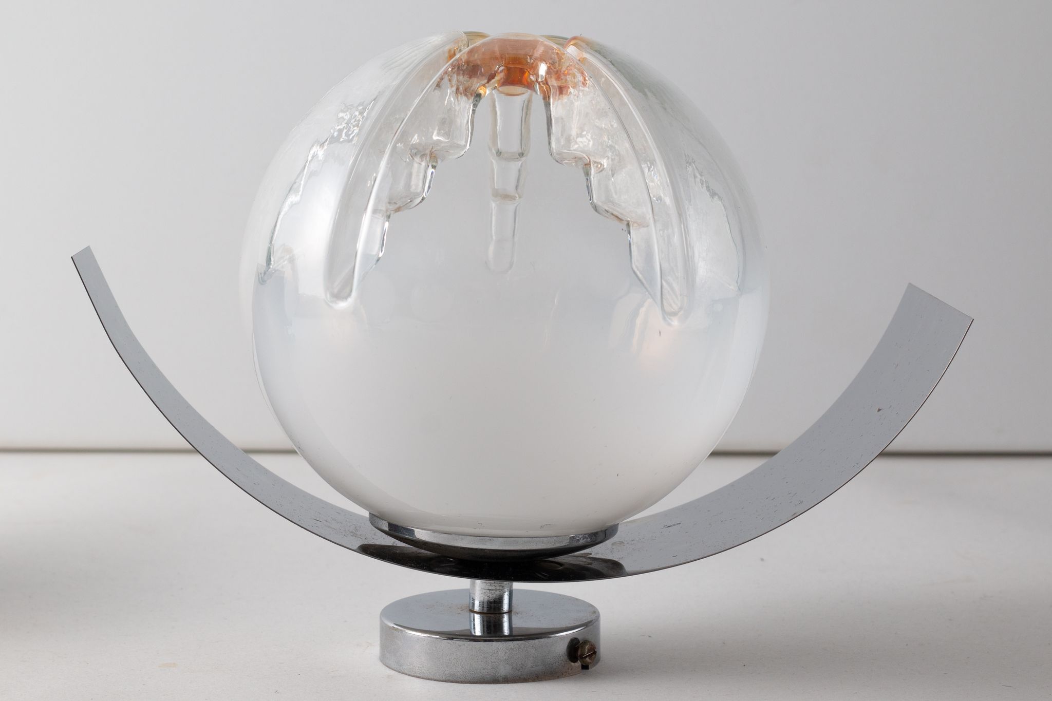 4 Mazzega Murano wall lamps vintage 1960s