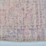 Vintage Pink Floral Wool Carpet sku 3210