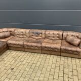 Prachtige De Sede Ds11, 7-delige set in bruin patchwork