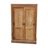 Armoire parisienne ancienne 2 portes coulissantes