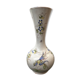 Ancient vase Moustiers ceramics white decor painted vintage