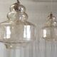 Amber glass Scandinavian suspension style - 1960s-70s