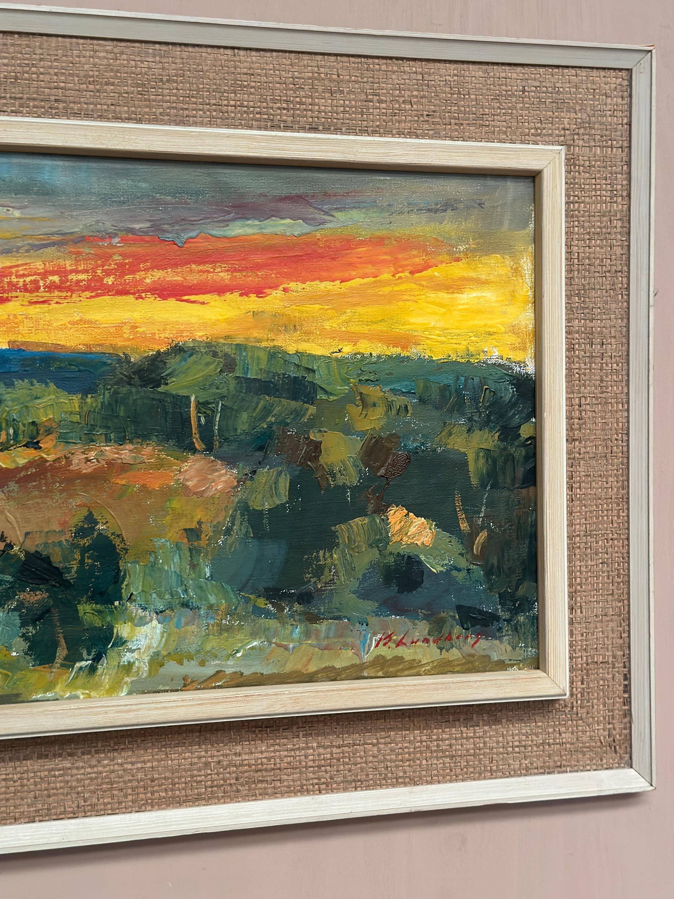 Swedish Oil on Canvas – “(Sörmlands Nalar Räven)” by Kurt Lundberg