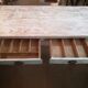 Patinated farm table