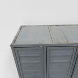 Industrial Steel Locker with 3 Doors