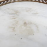 White marble tripod stand