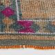 Fuchsia Vintage Oushak Runner Rug, Turkish Wool Hallway Carpet, 86x341 Cm