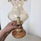 Vintage style boudoir lamp in glass and marble