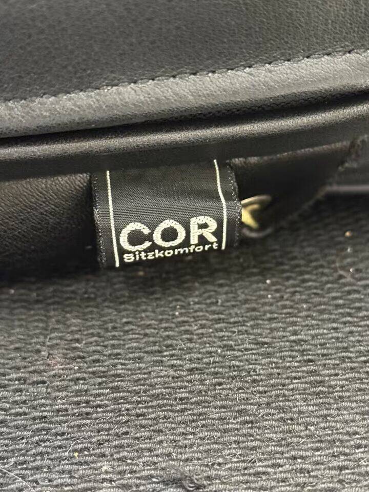 COR "Sinus" Cantilever Lounge Chair – Black Leather & Steel (1976)